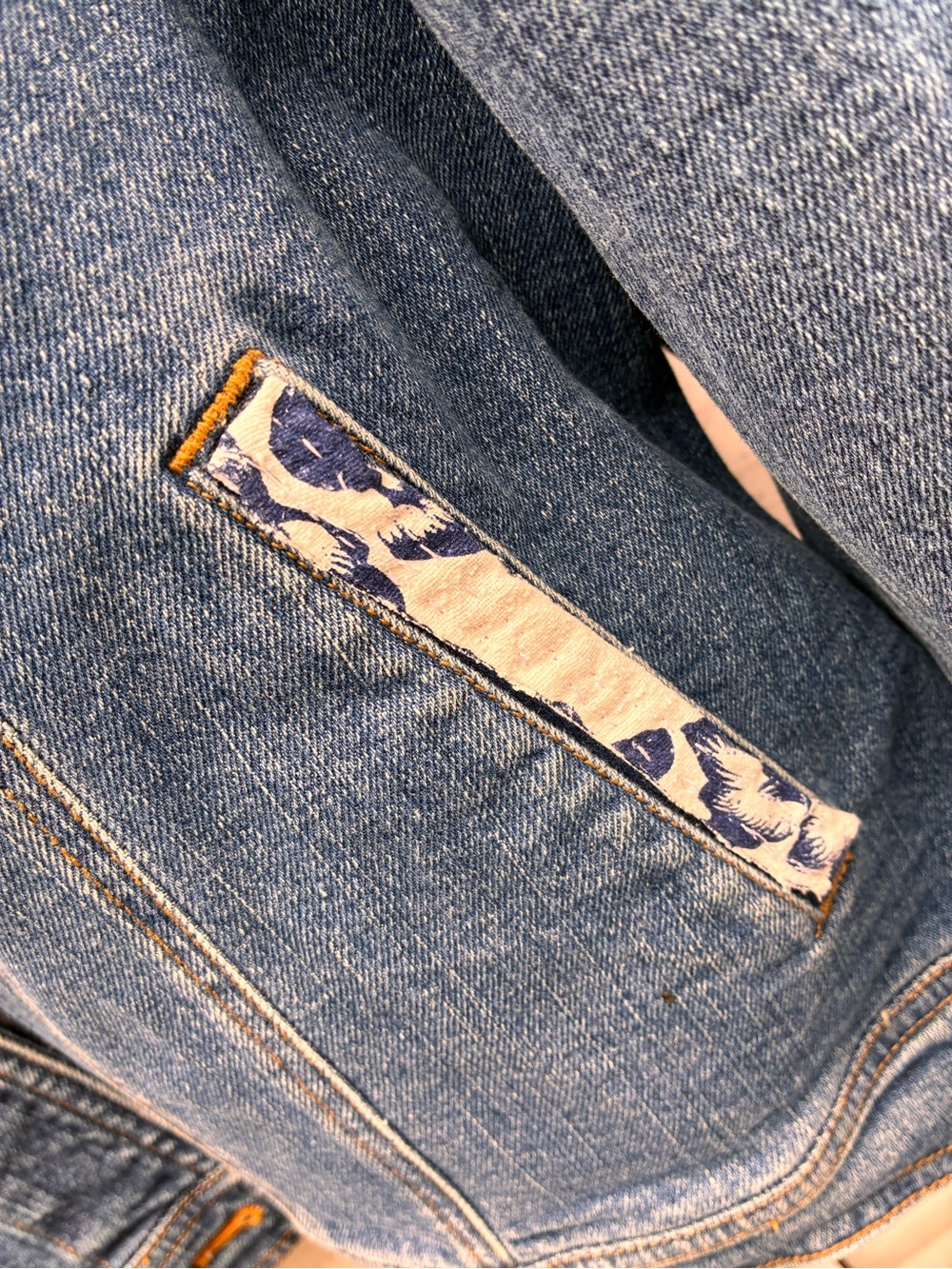 Hand Repurposed Denim Jacket - Picture 6 of 6